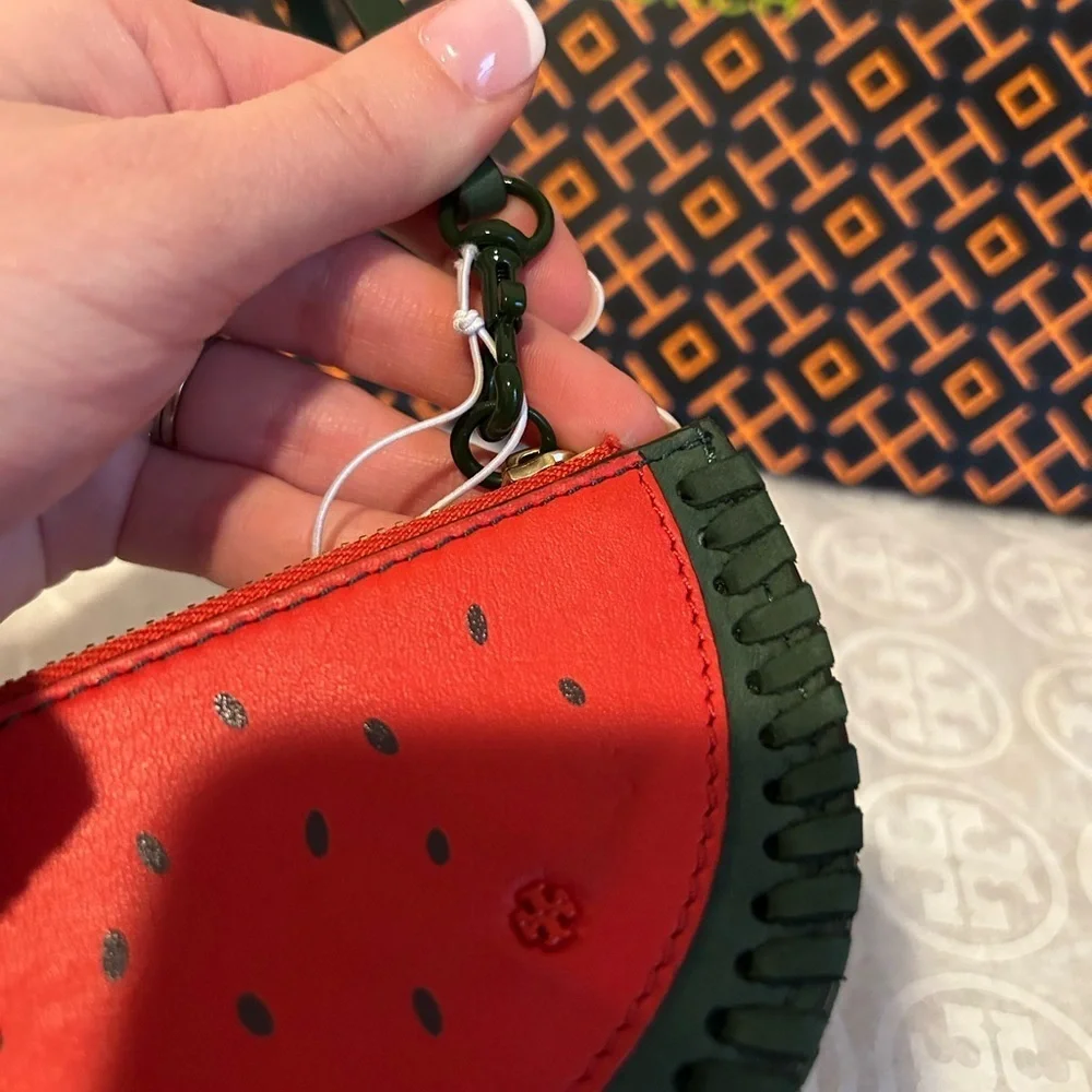 Tory Burch Watermelon Coin Pouch Key Fob